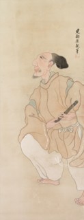 Genre Figures, c. 1816. Tatabe Socho (Japanese, 1760-1814). Hanging scroll; ink and color on paper;