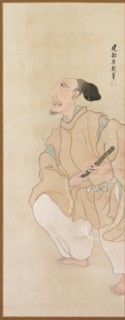 Genre Figures, c. 1816. Tatabe Socho (Japanese, 1760-1814). Hanging scroll; ink and color on paper;