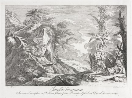 Jacob's Dream, c. 1720. Joseph Goupy (British, 1686-bef.1770). Etching