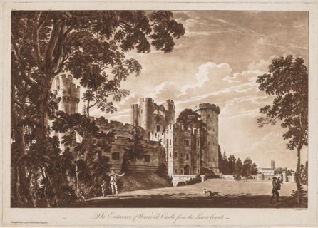 Views of Warwick Castle:  The Entrance of Warwick Castle from the Lower Court, 1776. Paul Sandby