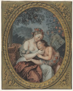 Zephyre and Flore, c. 1776. Jean François Janinet (French, 1752-1814), after Antoine Coypel