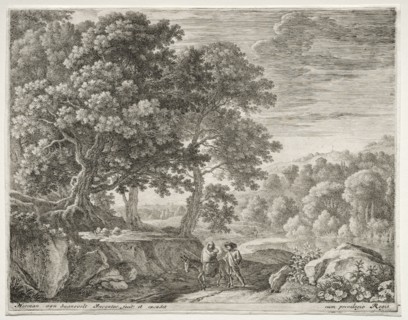 The Flight Into Egypt: The Flight Into Egypt, c. 1652-1654. Herman van Swanevelt (Dutch, c.