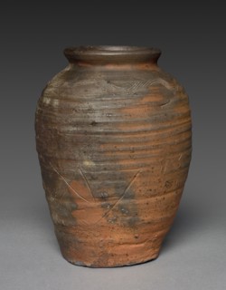 Storage Jar: Bizen Ware, late 1400s-early 1500s. Japan, Muromachi Period (1392-1573). Stoneware