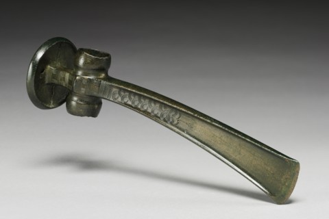 Battle Axe, c. 1500 BC. Hungary, Bronze Age. Bronze, solid-cast; overall: 24.2 x 6.1 cm (9 1/2 x 2