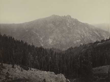 Davoncastle Butte, Sierra Nevada, c. 1866-1870. Carleton E. Watkins (American, 1829-1916). Albumen