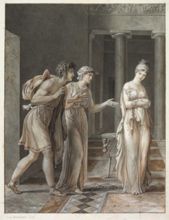 The Meeting of Orestes and Hermione, c. 1800. Anne-Louis Girodet de Roucy-Trioson (French,