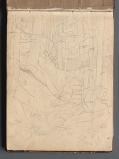 Album with Views of Rome and Surroundings, Landscape Studies, page 01a: Roman Landscape. Franz