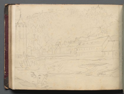 Album with Views of Rome and Surroundings, Landscape Studies, page 48b: Roman Landscape. Franz
