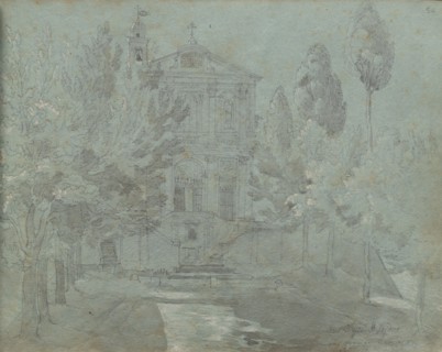 Album with Views of Rome and Surroundings, Landscape Studies, page 05a: "Saint Isidoro". Franz