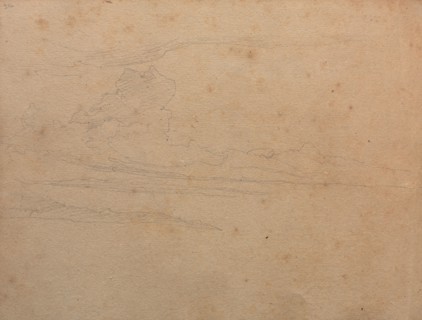 Album with Views of Rome and Surroundings, Landscape Studies, page 29b: Landscape Study. Franz