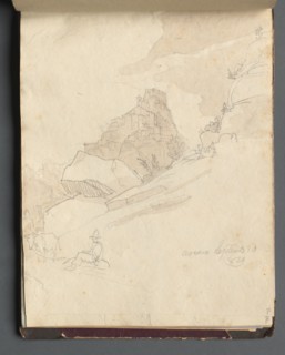 Album with Views of Rome and Surroundings, Landscape Studies, page 33a: "Cervera". Franz Johann