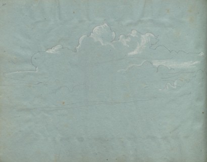 Album with Views of Rome and Surroundings, Landscape Studies, page 36b: Cloud Study. Franz Johann