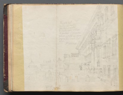 Album with Views of Rome and Surroundings, Landscape Studies, page 15b: Roman Architectural View.