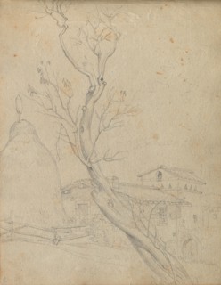 Album with Views of Rome and Surroundings, Landscape Studies, page 37b: Roman Landscape. Franz