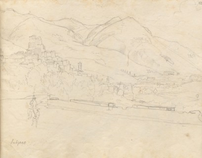 Album with Views of Rome and Surroundings, Landscape Studies, page 42a: Roman Landscape. Franz