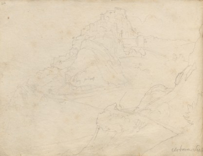 Album with Views of Rome and Surroundings, Landscape Studies, page 20b: "Cervera". Franz Johann