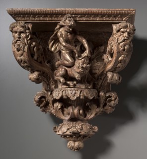 Wall Bracket , c. 1650-75. France, 17th century. Carved and gilt wood; overall: 56.4 x 49.1 x 26.4