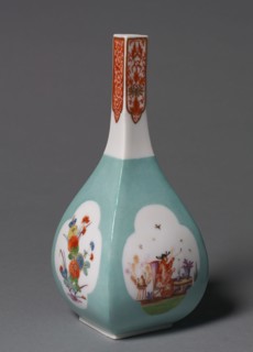 Saki Bottle, c. 1730. Meissen Porcelain Factory (German), probably by Johann Gregor Herold (German,