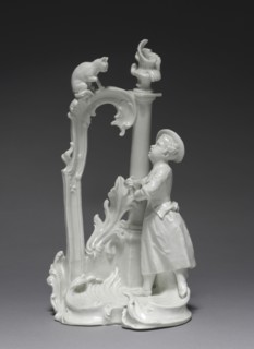Figure of a Girl with Cat, c. 1770. Nymphenburg Porcelain Factory (German, founded 1747), probably