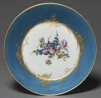 Saucer, 1753. Vincennes Factory (French), probably by Jean Jacques Siou (French). Soft-paste