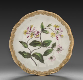 Bowl from Dessert Service: Dutch Honeysuckle, c. 1800. Derby (Crown Derby Period) (British).