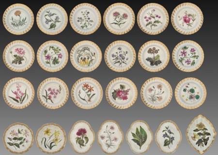 Dessert Service, c. 1800. Derby (Crown Derby Period) (British). Porcelain;