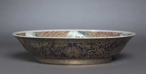 Dish with Zhang Guolao, 1662-1722. China, Jiangxi province, Jingdezhen kilns, Qing dynasty