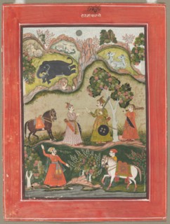 Kanhara Ragini: Song of Inspiration to Krishna for Killing the Elephant Demon, from the Ragamala