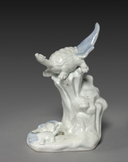 Mythical Island (Mt. Horai) with Tortoises, 19th century. Japan, Edo Period (1615-1868). Porcelain,