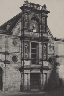 Portico of the Château d'Anet, now at the École des Beaux-Arts, Paris, 1851. Charles Marville