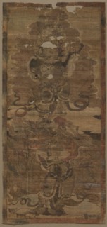 Guardian Kings:  Dhrtarastra and Virupaksa, 1st half of 1300s. Sino-Tibet, Yuan dynasty (1271-1368)