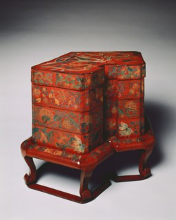 Tiered Food Box with Stand, late 18th Century. Japan, Okinawa Prefecture, Ryukyu Islands, Edo