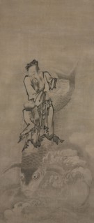 Hotei with Daoist Immortals, late 1600s–early 1700s. Kyuseki Tomonobu (Japanese, 1653–1721).