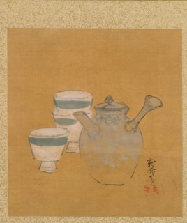Leaf from Album of Seasonal Themes: Peasant with Basket, 1847. Shibata Zeshin (Japanese, 1807-1891)