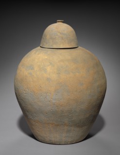 Placenta Jar with Cover, 300s-500s. Korea, Three Kingdoms period (57 BC-AD 668). Earthenware with