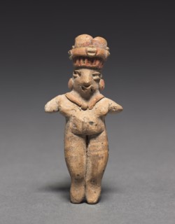Female Figurine, c. 400-100 BC. Mexico, Guanajuato, Chupícuaro. Earthenware with pigment; overall: