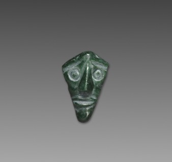 Head, before 1519. Mesoamerica, Pre-Columbian. Serpentine; overall: 2 x 1.3 cm (13/16 x 1/2 in.).