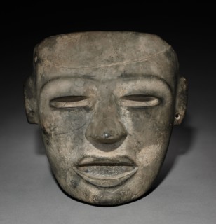 Mask, 1-550. Central Mexico, Teotihuacán style, Classic Period. Stone; overall: 15.7 x 15.3 x 7.9