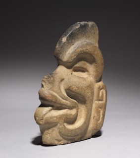 Head-Shaped Hacha, 400-950. Mexico, Isthmus of Tehuantepec(?), Coastal Lowlands style. Stone;