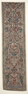 Pair of Needlework Bed Hangings, c. 1690. France, late 17th century. Petit point embroidery; silk