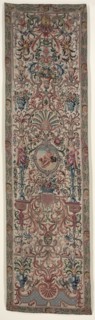 Pair of Needlework Bed Hangings, c. 1690. France, late 17th century. Petit point embroidery; silk