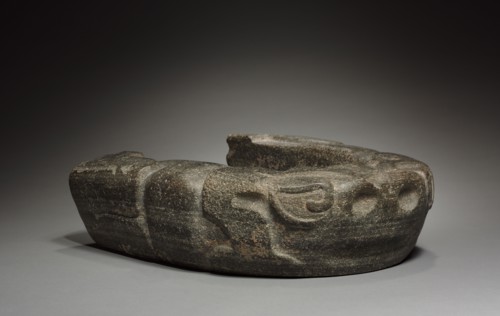 Unfinished Yoke, 600-900. Mexico, Central Veracruz, Classsic Veracruz style. Gray stone; overall:
