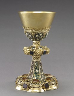 Chalice, c. 1450-1480. Hungary, Budapest?, 15th century. Gilt silver and filigree enamel; overall:
