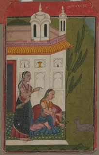 Ragini Patamanjari, c. 1740 - 1750. India, Bilaspur School, 18th century. Color on paper; overall:
