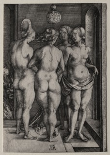The Four Witches (Four Naked Women), 1497. Albrecht Dürer (German, 1471-1528). Engraving; sheet: 19