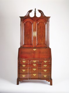 Desk and Bookcase , c. 1780. America, Massachusetts, Boston or vicinity, 18th century. Mahogany and