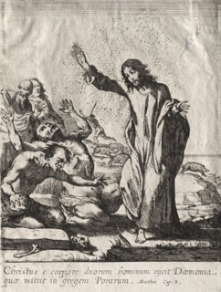 The Miracles of Jesus Christ:  Christ Delivering the Possessed. Claude Vignon (French, 1593-1670).