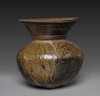 Jar with Combed Design: Sueki Ware, 400s-500s. Japan, Kofun Period (c. 3rd century-538). Stoneware