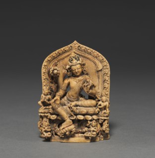 Lokesvara Khasarpana form of Avalokitesvara, late 11th century. India, Nalanda, Pala Period (c
