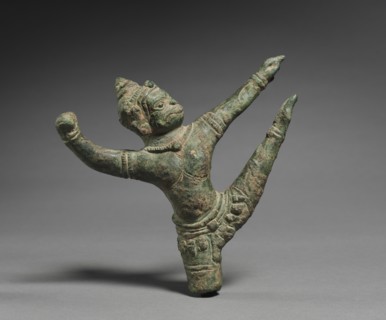 Hanuman, 1100s. Cambodia, Angkor, Bayon style, 12th Century. Bronze; overall: 18 x 19 cm (7 1/16 x